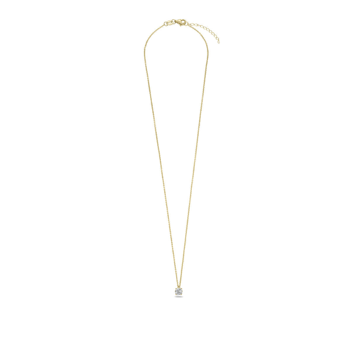 Gisser Ketting 14K Geelgoud Lab grown diamant 42+3 cm – VGLN004/3 – foto 2