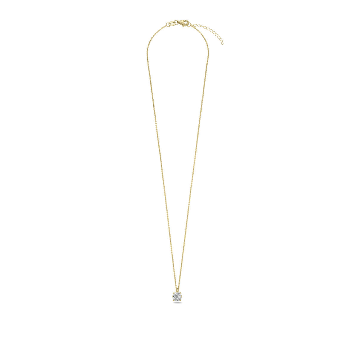 Gisser Ketting 14K Geelgoud Lab grown diamant 42+3 cm – VGLN004/5 – foto 2