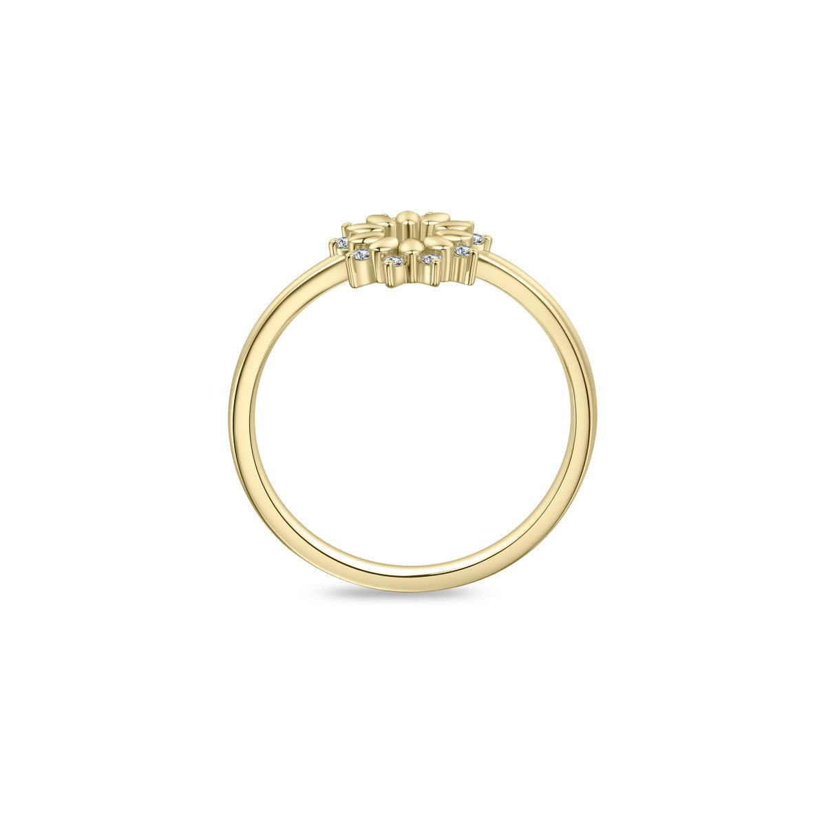 Gisser Ring 14K Geelgoud Lab grown diamant – VGLR001 – foto 4