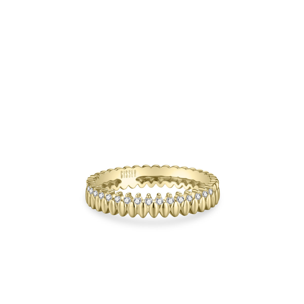 Gisser Ring 14K Geelgoud Lab grown diamant – VGLR003 – foto 2