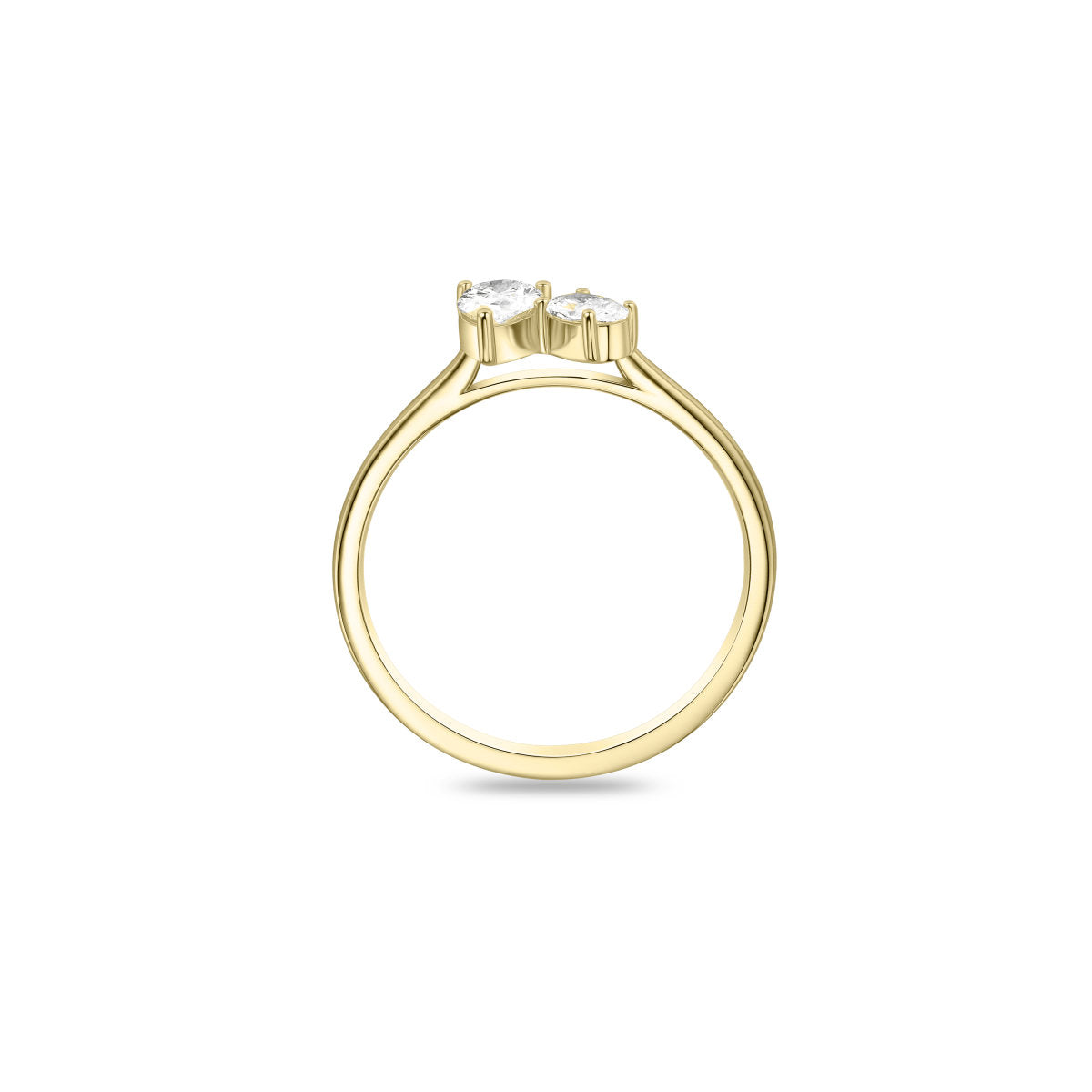 Gisser Ring 14K Geelgoud Lab grown diamant – VGLR004 – foto 4