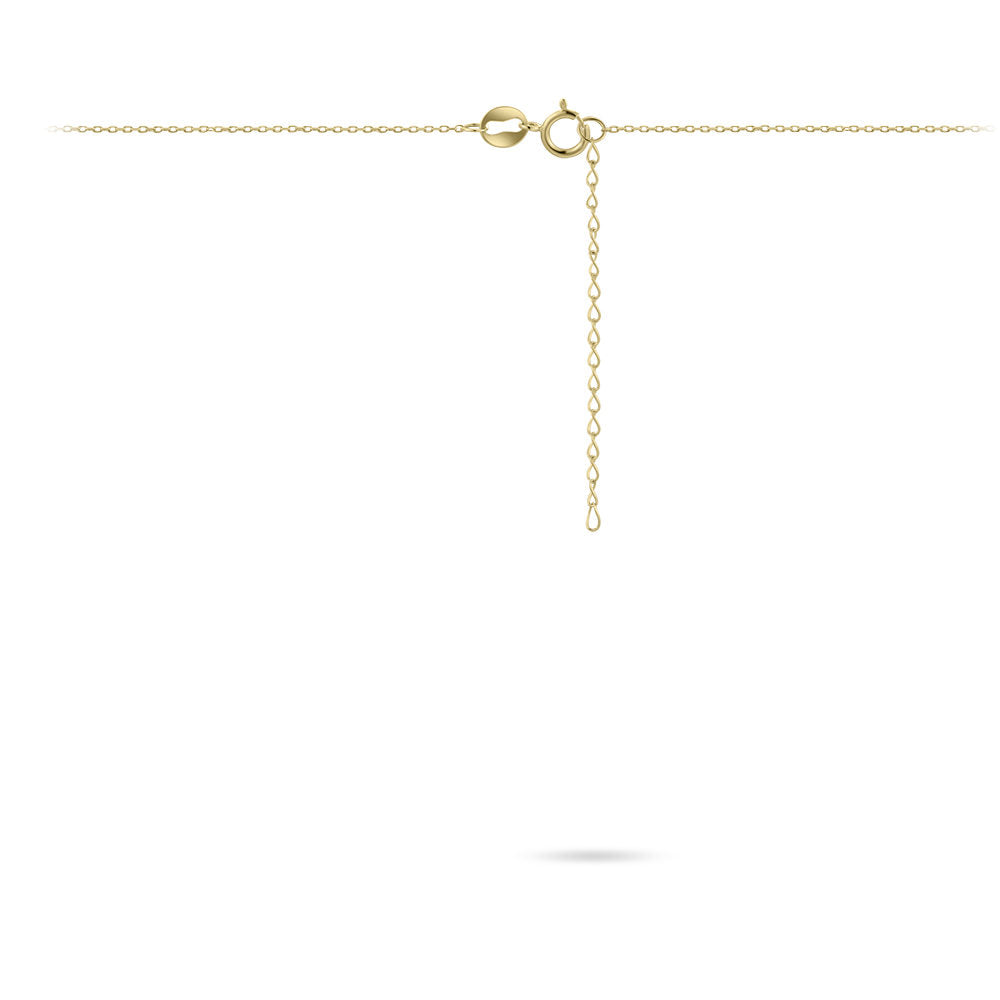 Gisser Ketting 14K Geelgoud Zirkonia Wit 38+4 cm – VGN008 – foto 3