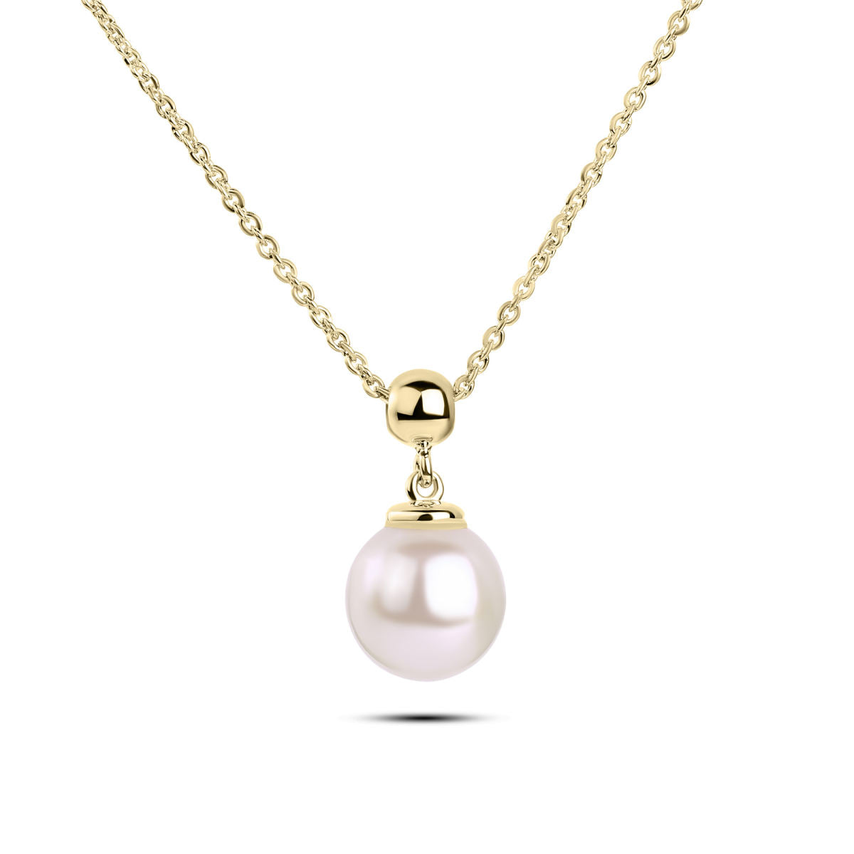 Gisser Ketting 14K Geelgoud Zoetwaterparel 42+3 cm – VGN039