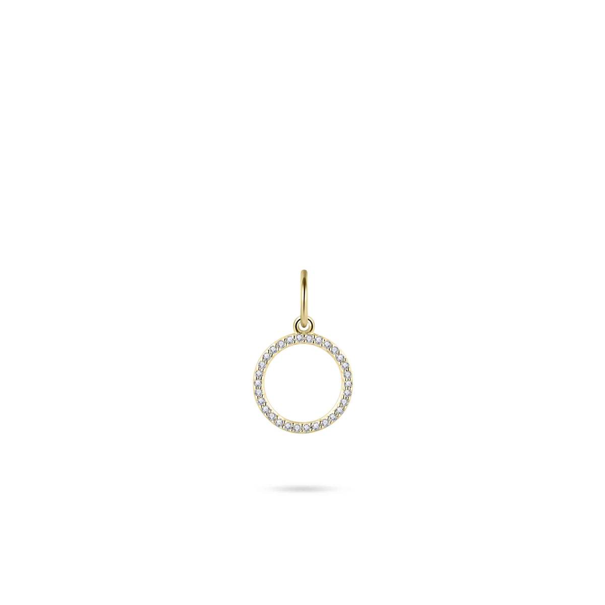 Gisser Hanger 14K Geelgoud Zirkonia Wit – VGP024