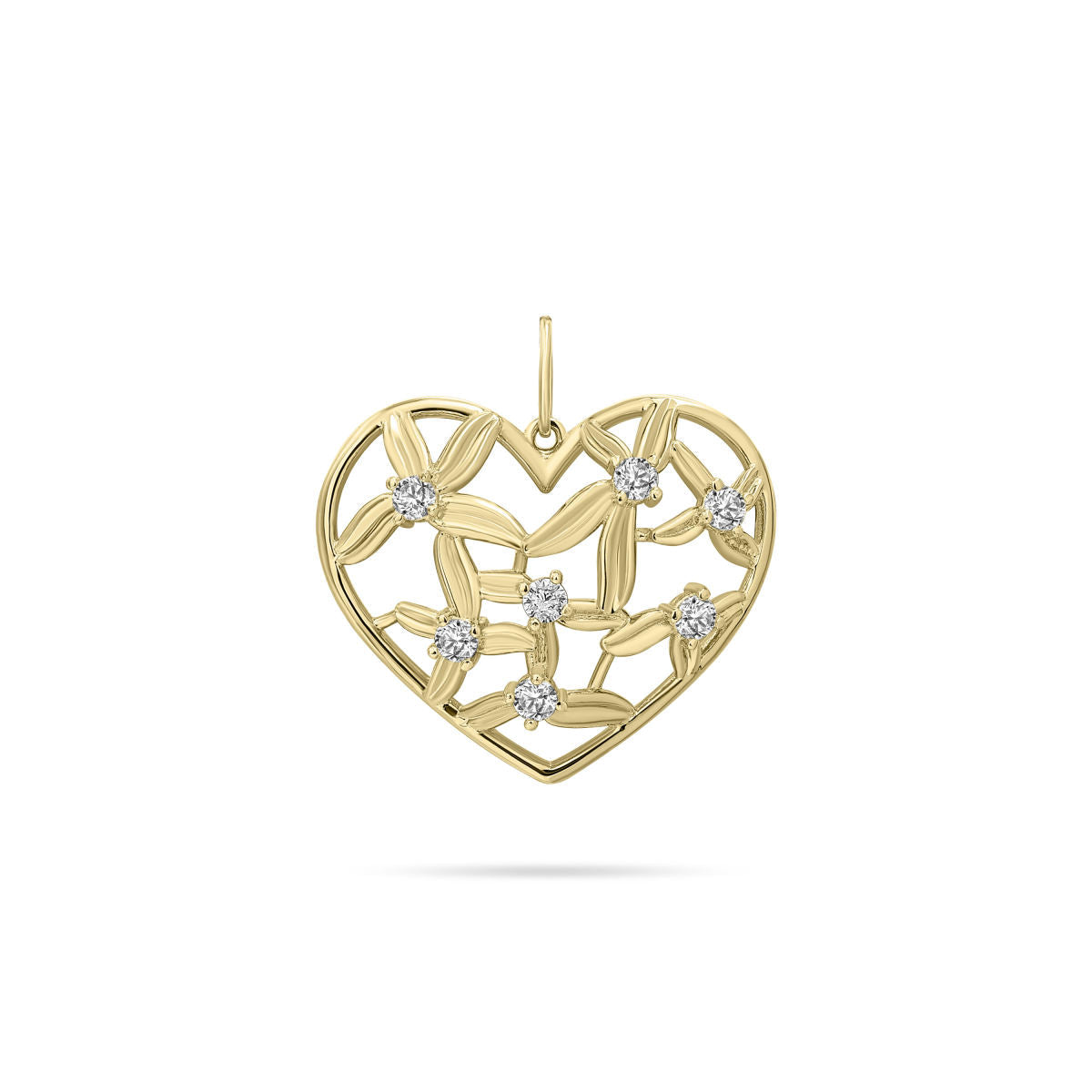 Gisser Hanger 14K Geelgoud Zirkonia Wit – VGP031