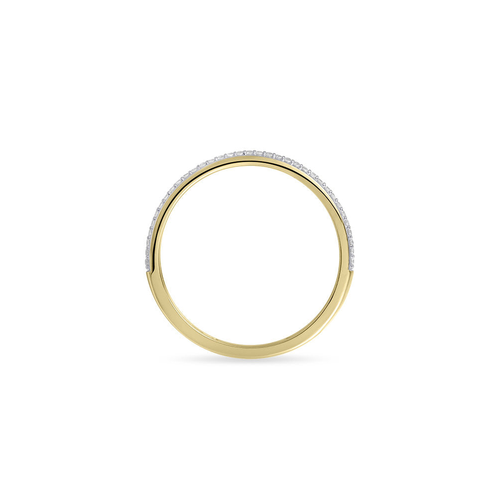 Gisser Ring 14K Geelgoud Zirkonia Wit – VGR018 – foto 4