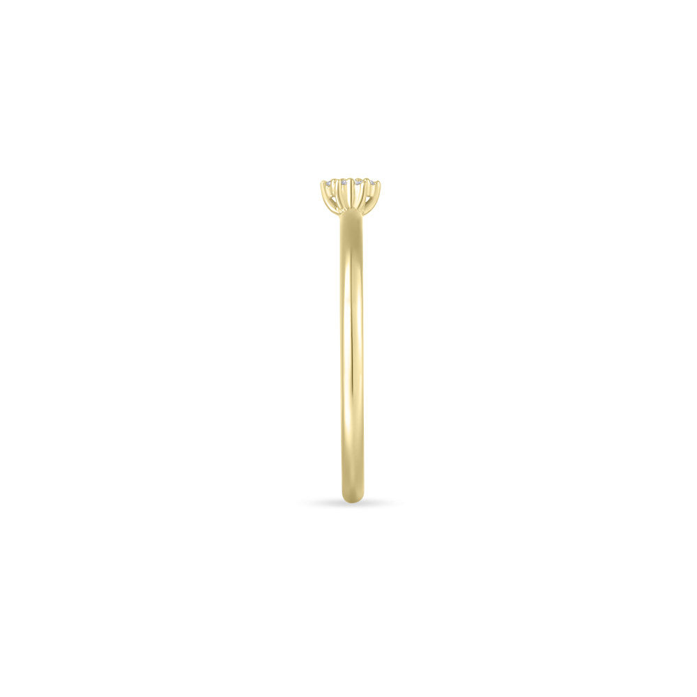 Gisser Ring 14K Geelgoud Zirkonia Wit – VGR032 – foto 3