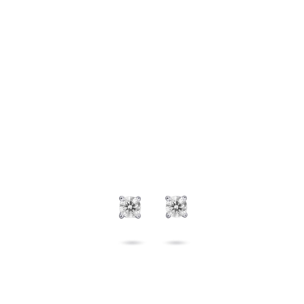 Gisser Oorbellen 14K Witgoud Diamant Wit – VWDE001/2.5