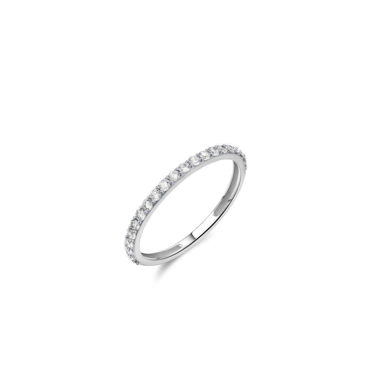 Gisser Ring 14K Witgoud Zirkonia Wit – VWR019