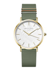 Rosefield horloge WFGG-W85 The West Village MOP Fresh Olive Green Gold - PansiteNederland.nl