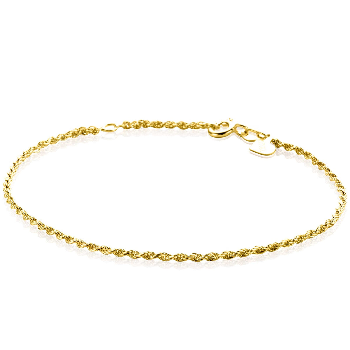 ZINZI Gold 14 krt gouden koord armband 1,6mm breed, lengte 17-19cm ZGA398 - PansiteNederland.nl