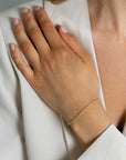 ZINZI Gold 14 krt gouden koord armband 1,6mm breed, lengte 17-19cm ZGA398 - PansiteNederland.nl