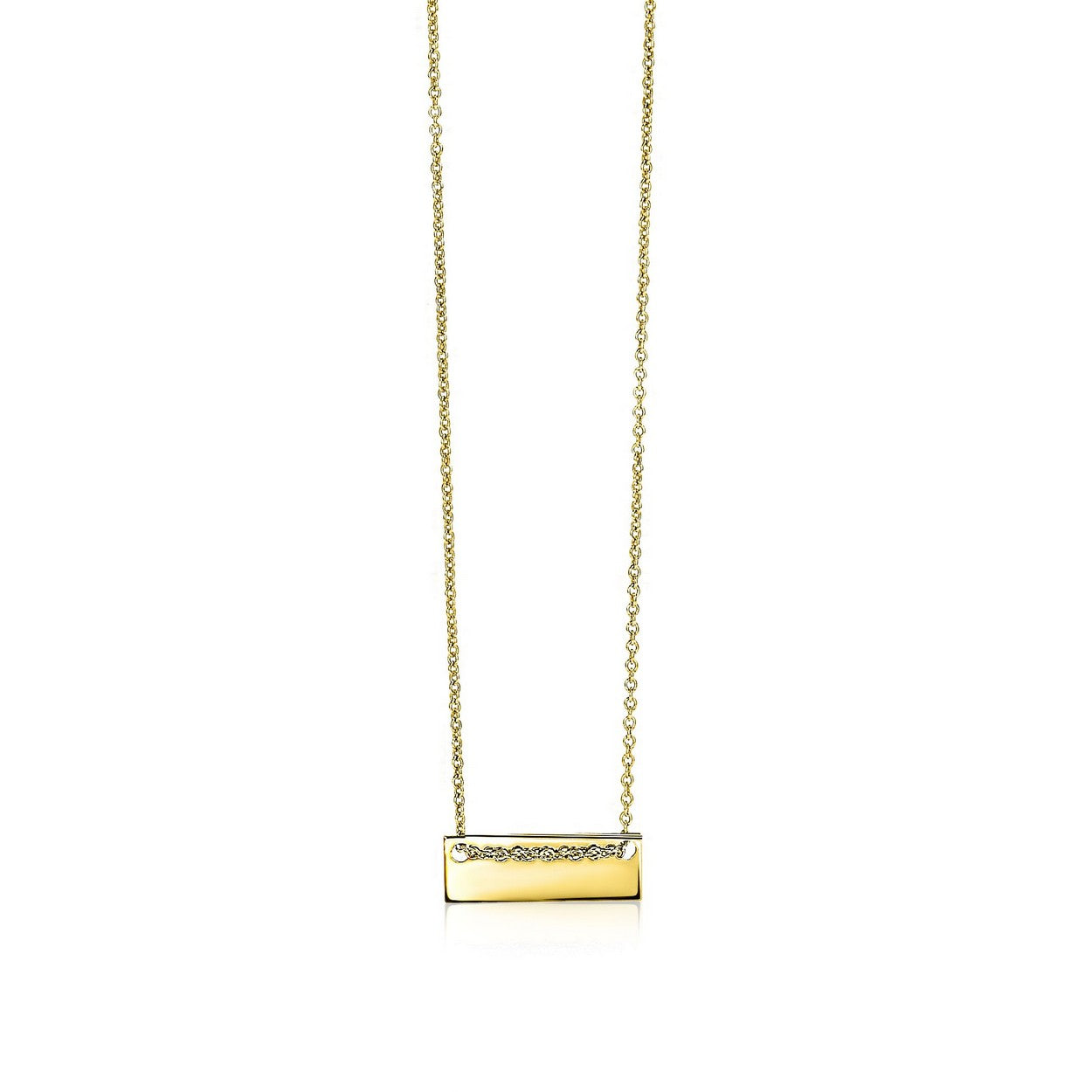ZINZI 14K Gouden Ketting ZGC112 40-42cm zilver