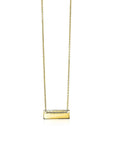 Zinzi Gold 14 karaat collier met graveerplaatje - 40-42cm - goud - ZGC112 - PansiteNederland.nl