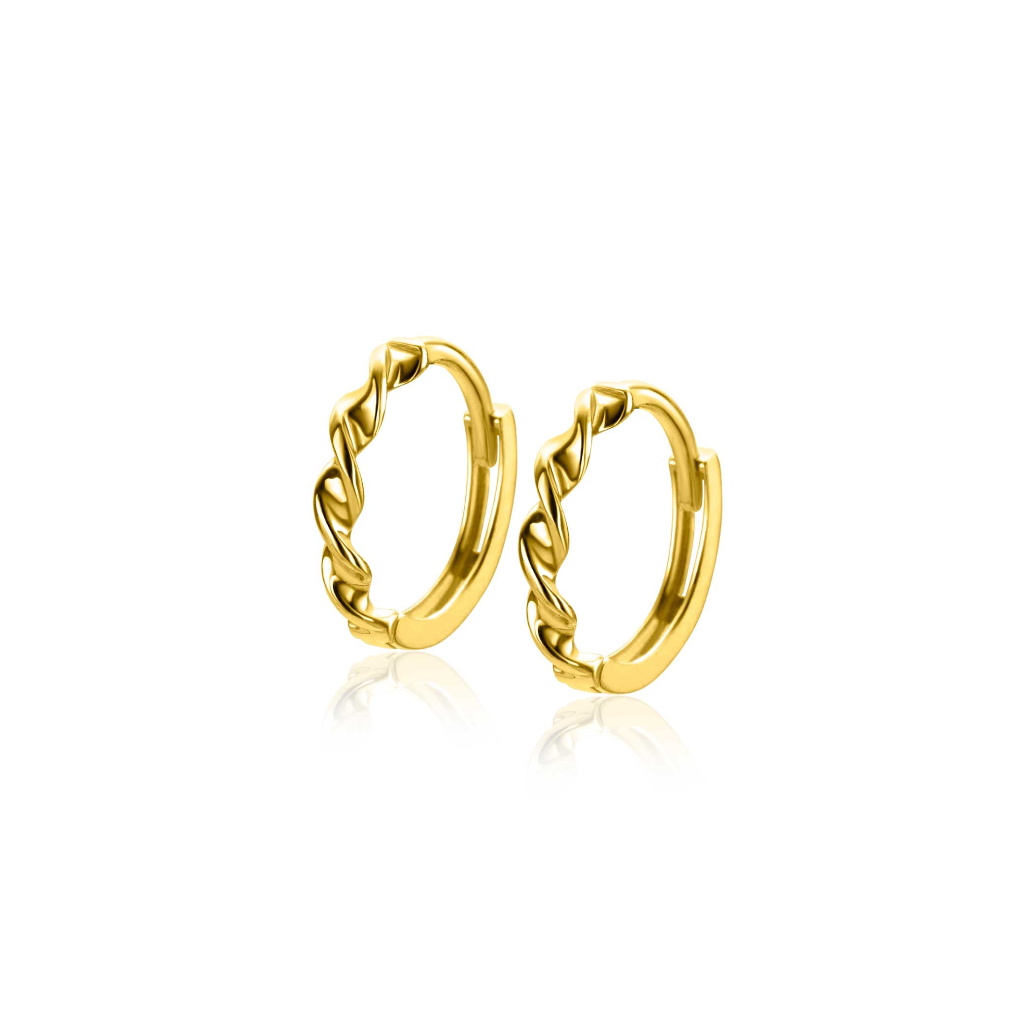ZINZI 14K Gouden Oorbellen ZGO525 zilver