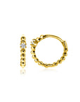 ZINZI Gold 14 krt gouden oorringen met zirkonia, met luxe klapsluiting 13 x 2mm ZGO527 - PansiteNederland.nl
