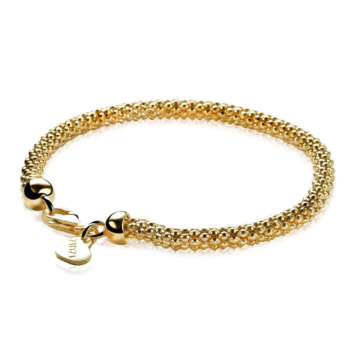 ZINZI Verguld Zilveren Armband 19cm geel - ZIA1057G