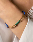 Zinzi gold plated zilveren armband met paperclip 19cm ZIA2455, exclusief en kwalitatief hoogwaardig. Ontdek nu!