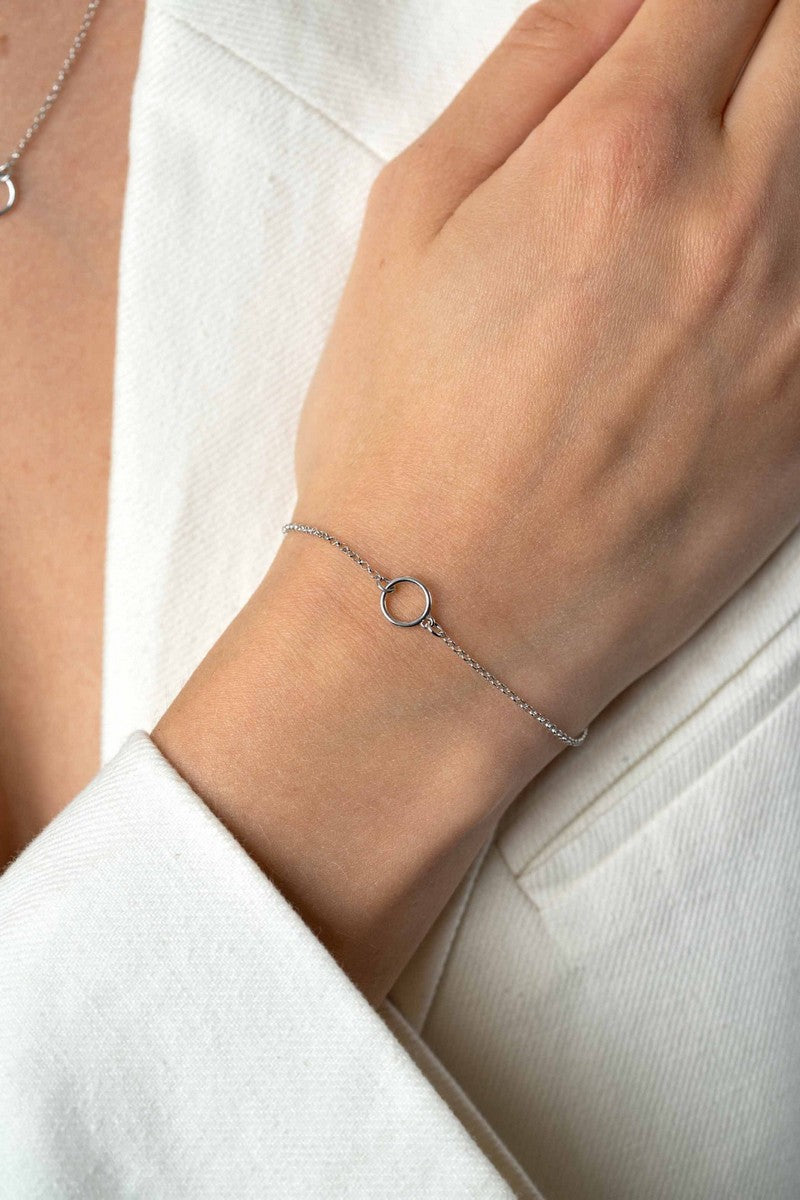 Zinzi Zilveren Minimalistische Armband met Rondje ZIA2523, exclusief en kwalitatief hoogwaardig. Ontdek nu!