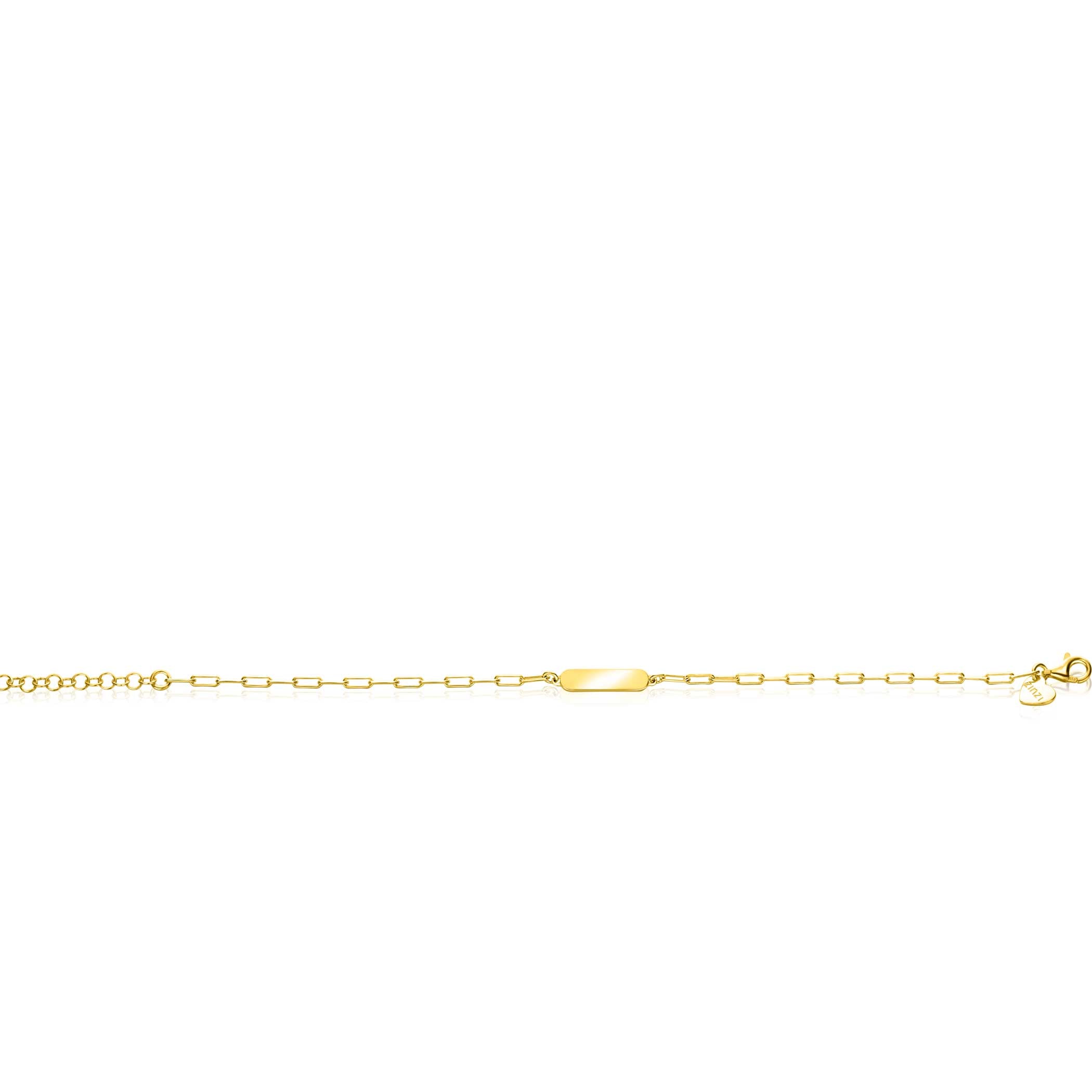 ZINZI Verguld Zilveren Armband 16,5-19,5cm - ZIA2530G