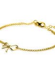 ZINZI gold plated zilveren multi-look armband met sierlijke strik 17-20cm ZIA2677 - PansiteNederland.nl
