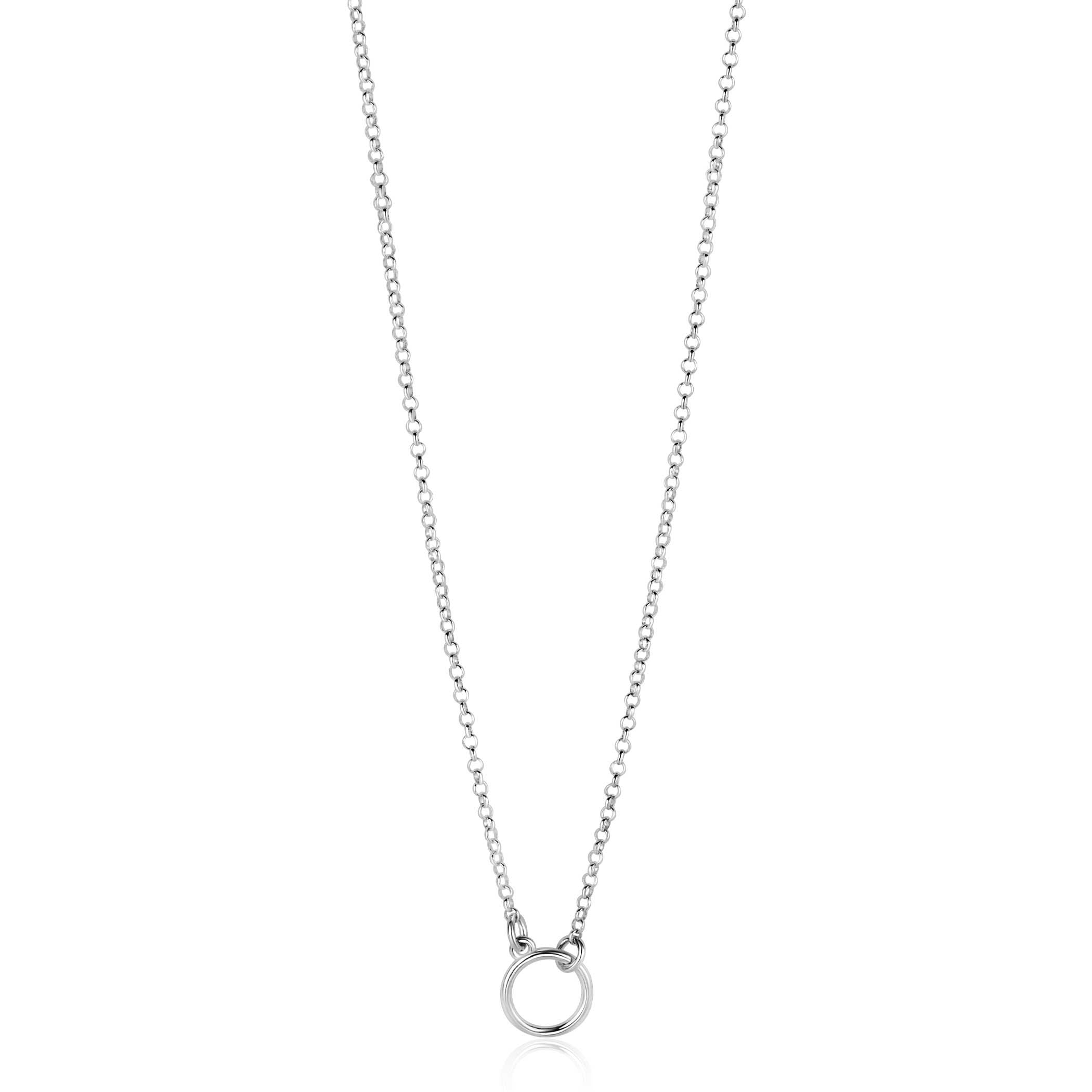 ZINZI Zilveren Ketting 40 - 45 cm - ZIC2523