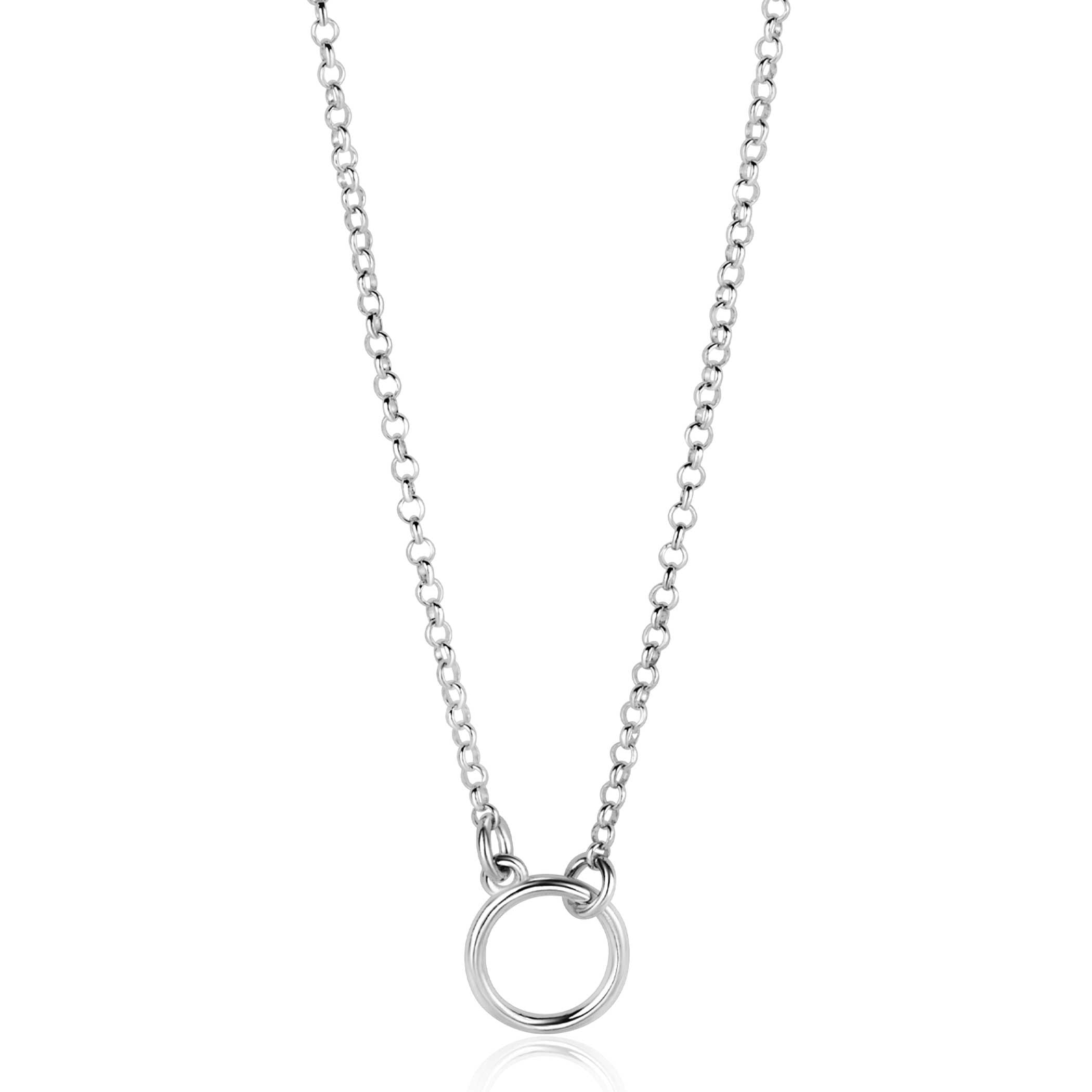ZINZI Zilveren Ketting 40 - 45 cm - ZIC2523