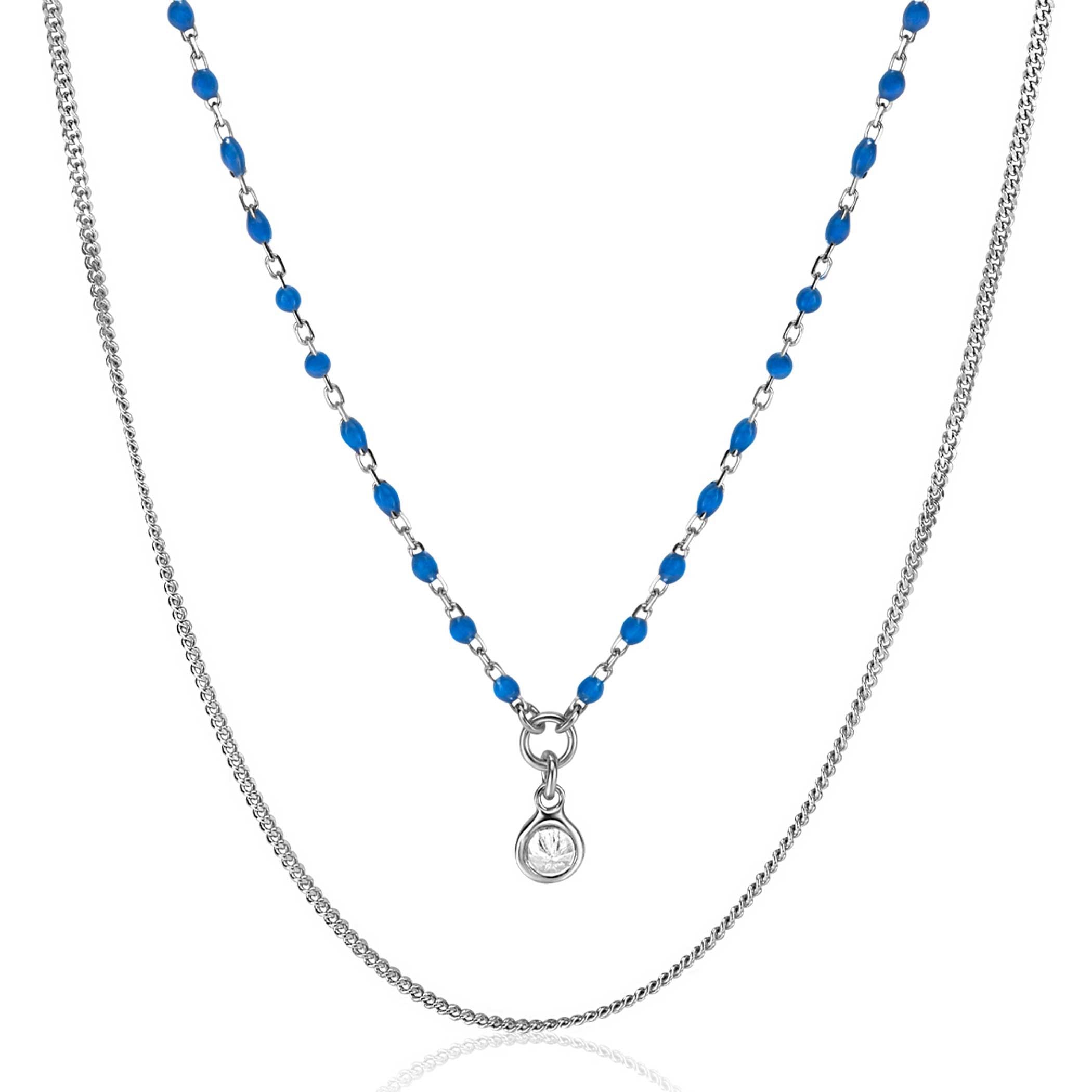 ZINZI Zilveren Ketting met Witte Zirkonia - ZIC2529