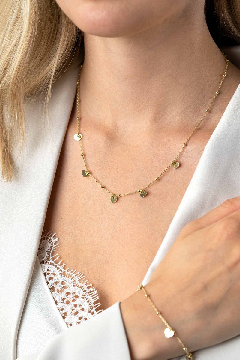 ZINZI Verguld Zilveren Ketting 42-45cm - ZIC2531G