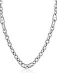 ZINZI zilveren schakel ketting 7,4mm breed 42-45cm ZIC2580 - PansiteNederland.nl