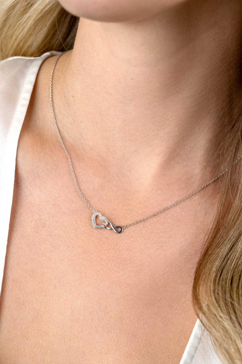 ZINZI Zilveren Ketting met Witte Zirkonia - ZIC2596