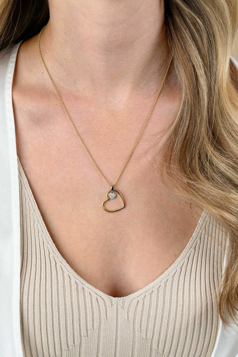 ZINZI Zilveren Ketting met Witte Zirkonia - ZIC2621