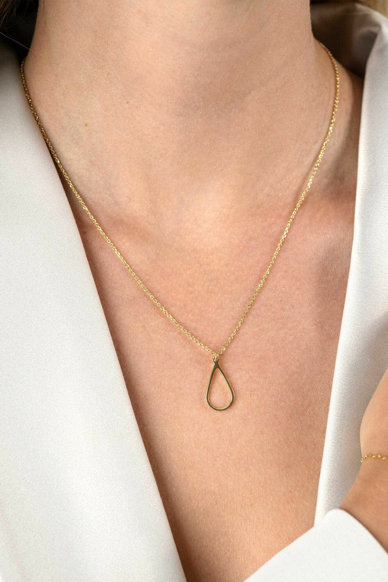 ZINZI Verguld Zilveren Ketting met Witte Zirkonia - ZIC2635