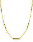 ZINZI Goldplated Schakelketting Staafjes 45 cm – ZIC2800G