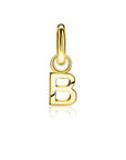 Zinzi zilveren geelvergulde oorbedel letter B ZICH2145B - PansiteNederland.nl