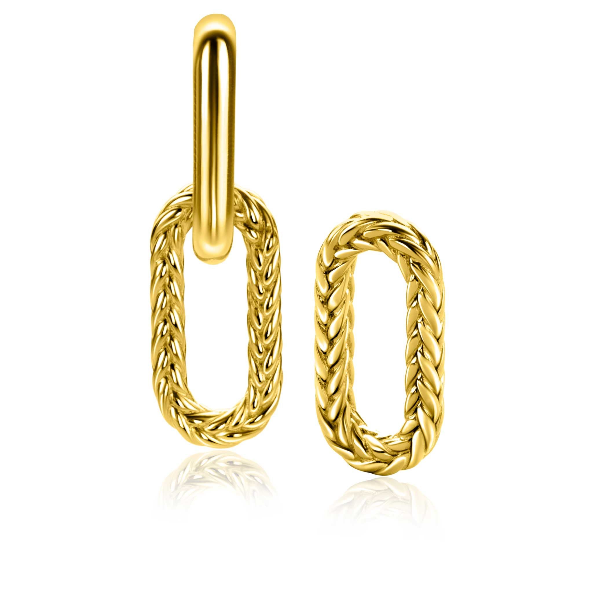 ZINZI Verguld Zilveren Oorbedels 20 mm - ZICH2553G