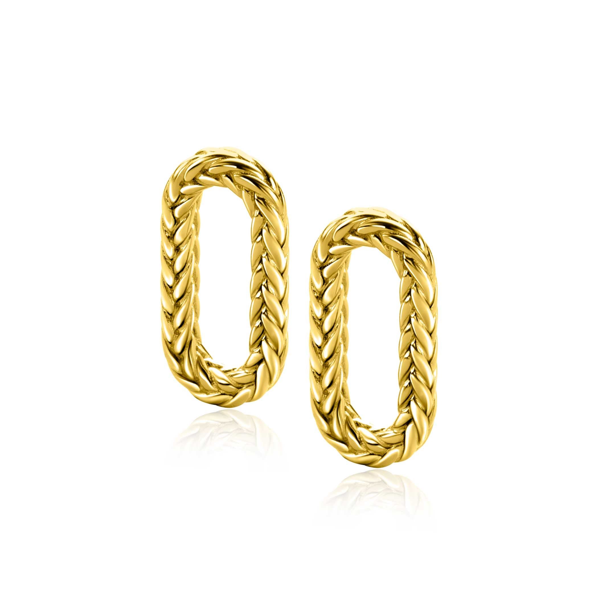 ZINZI Verguld Zilveren Oorbedels 20 mm - ZICH2553G