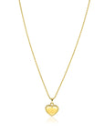ZINZI gold plated zilveren hanger hart met parelrand voor gravure ZIH2652G (zonder collier) - PansiteNederland.nl