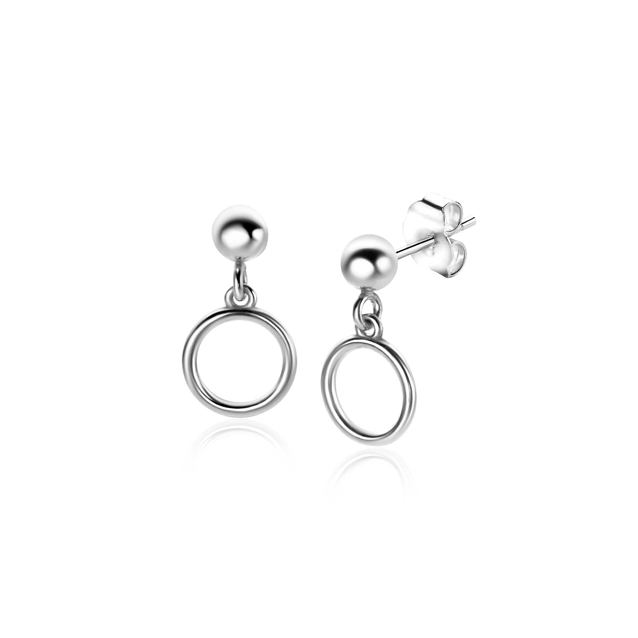 ZINZI Zilveren Oorknoppen 15mm - ZIO2523