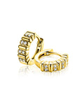 ZINZI Oorringen Gold Plated Zilver 13mm met Witte Zirkonia's en Luxe Klapsluiting - ZIO2686Y - PansiteNederland.nl