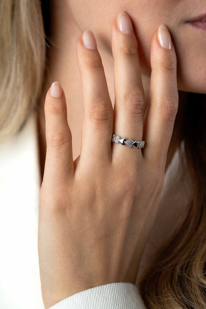 ZINZI Zilveren Ring met Witte Zirkonia - ZIR1798Z
