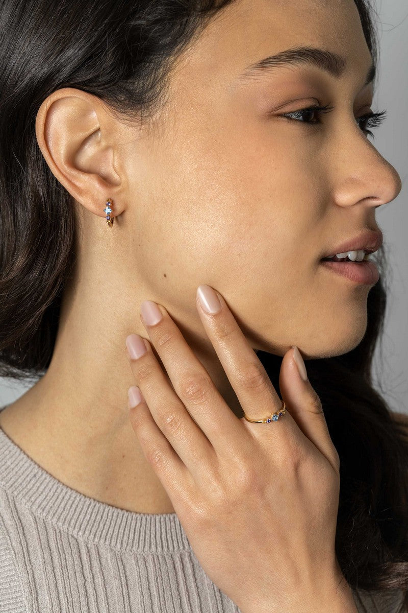 ZINZI Verguld Zilveren Ring met Zirkonia - ZIR2443