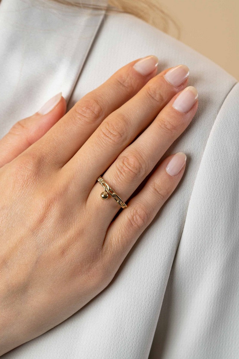 ZINZI Verguld Zilveren Ring - ZIR2521G