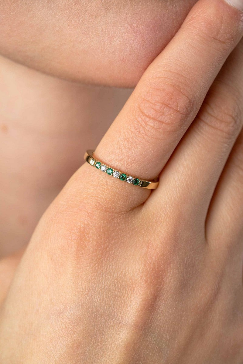 ZINZI Verguld Zilveren Ring met Witte Zirkonia - ZIR2557