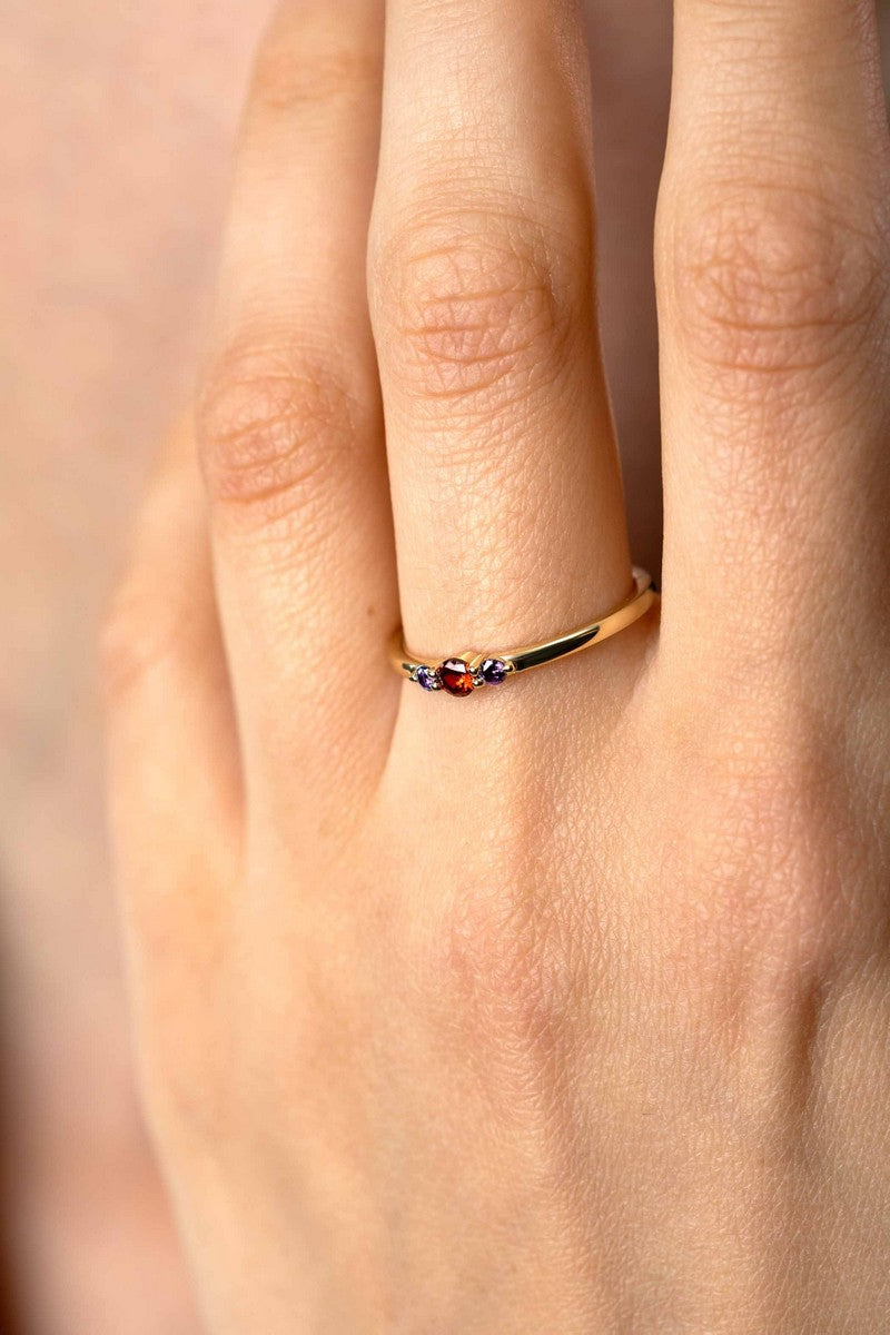 ZINZI Verguld Zilveren Ring met Zirkonia - ZIR2563