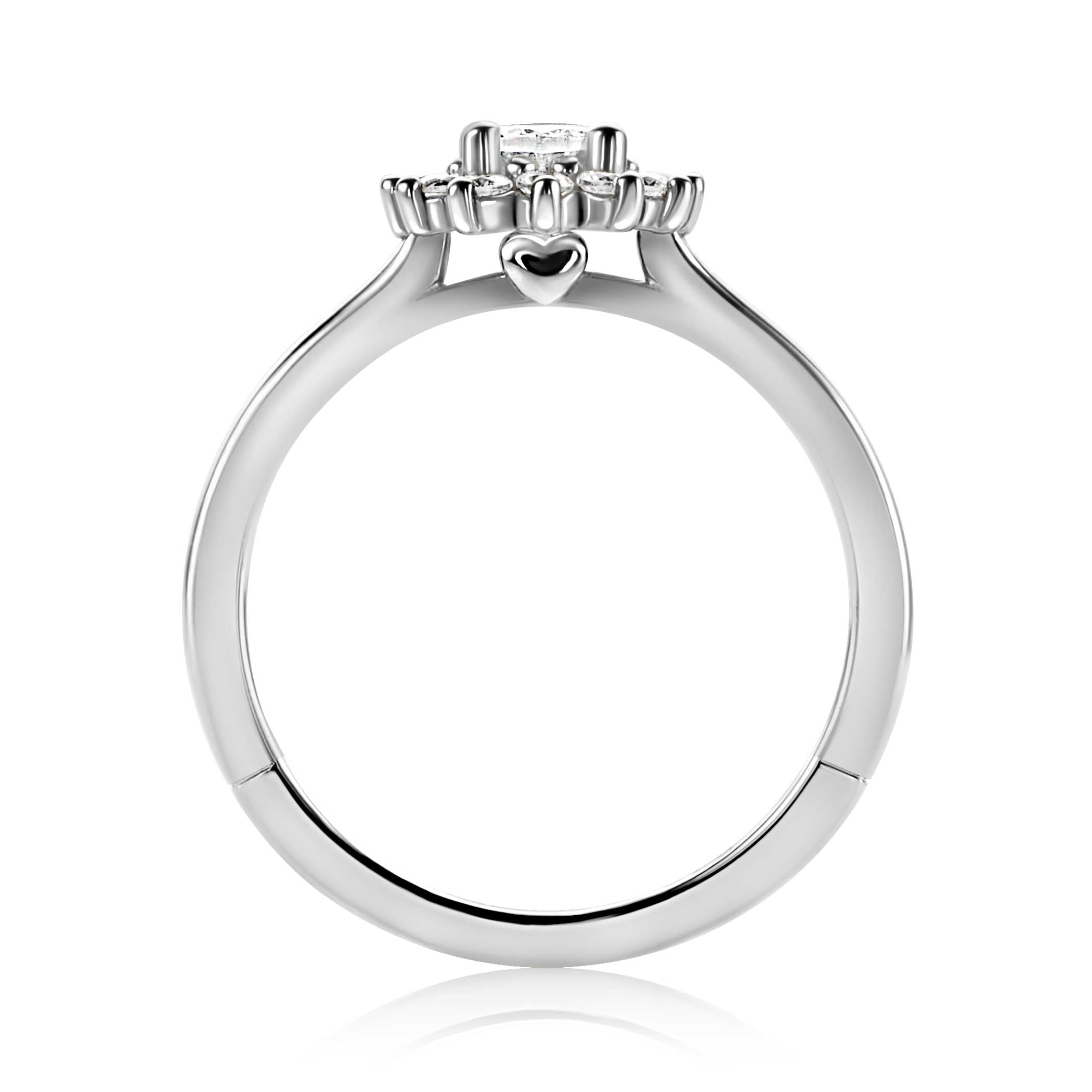 ZINZI Zilveren Ring met Witte Zirkonia - ZIR2699