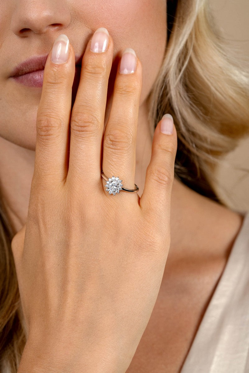 ZINZI Zilveren Ring met Witte Zirkonia - ZIR2699