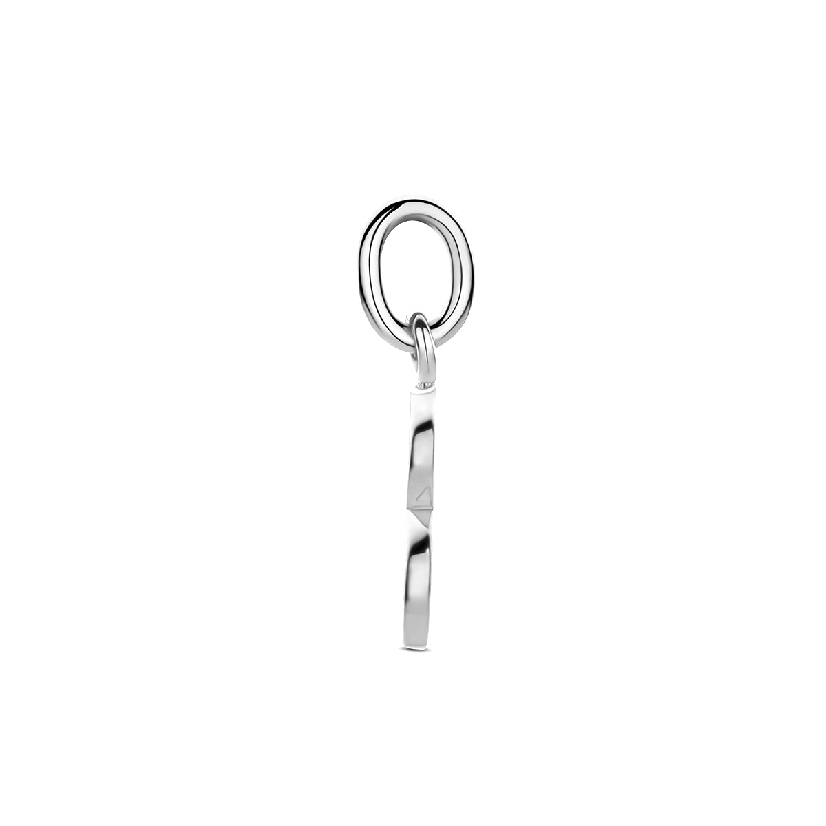 Hanger letter B 12,5 mm zilver gerhodineerd #Letter_B