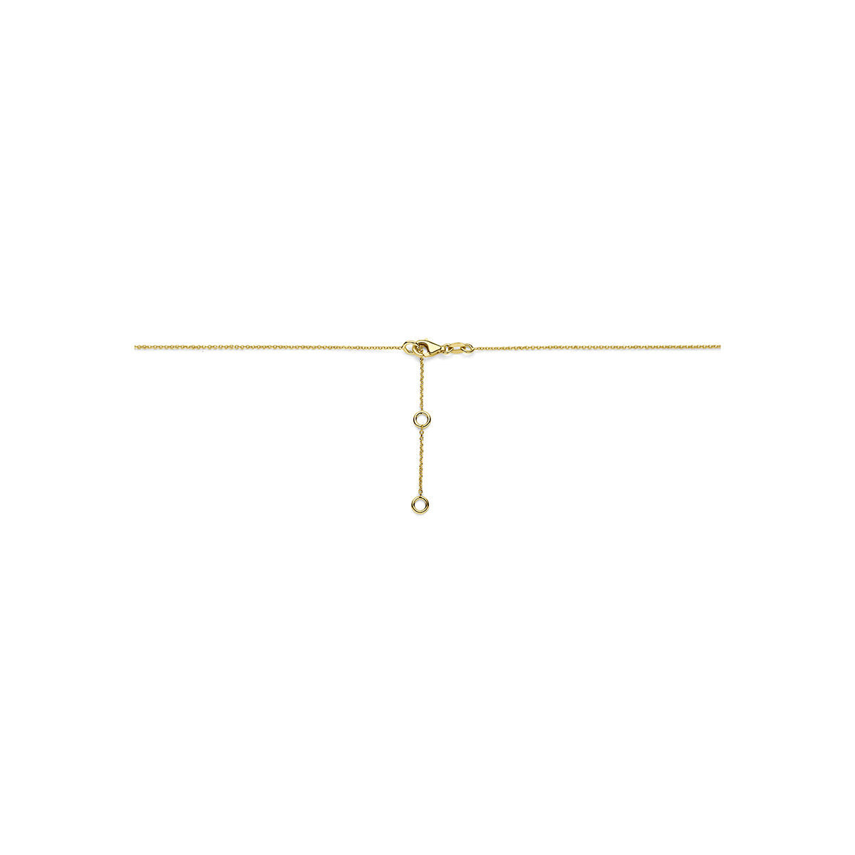 Y-collier bolletjes en parels 14K geelgoud 41 - 43 - 45 cm