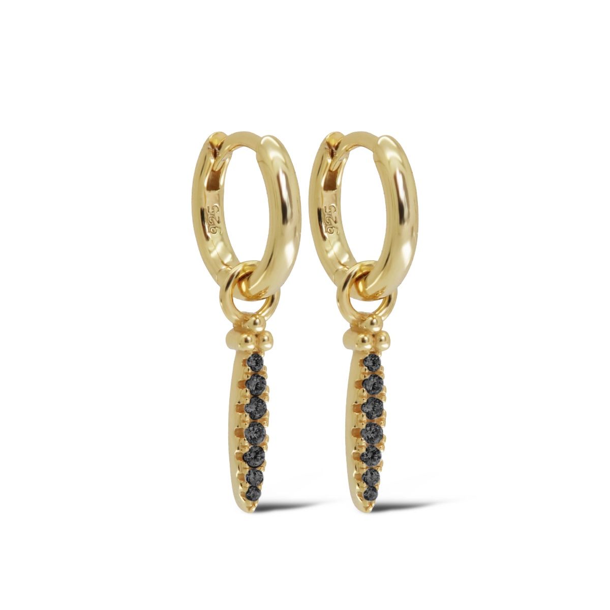 Karma Hinged Hoops Mari Sieraad Goud oorbellen